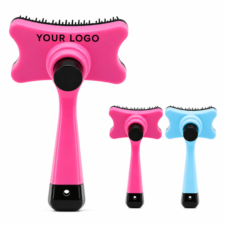 Multifunctional Portable Plastic Pet Hair Cleaner Grooming Brush