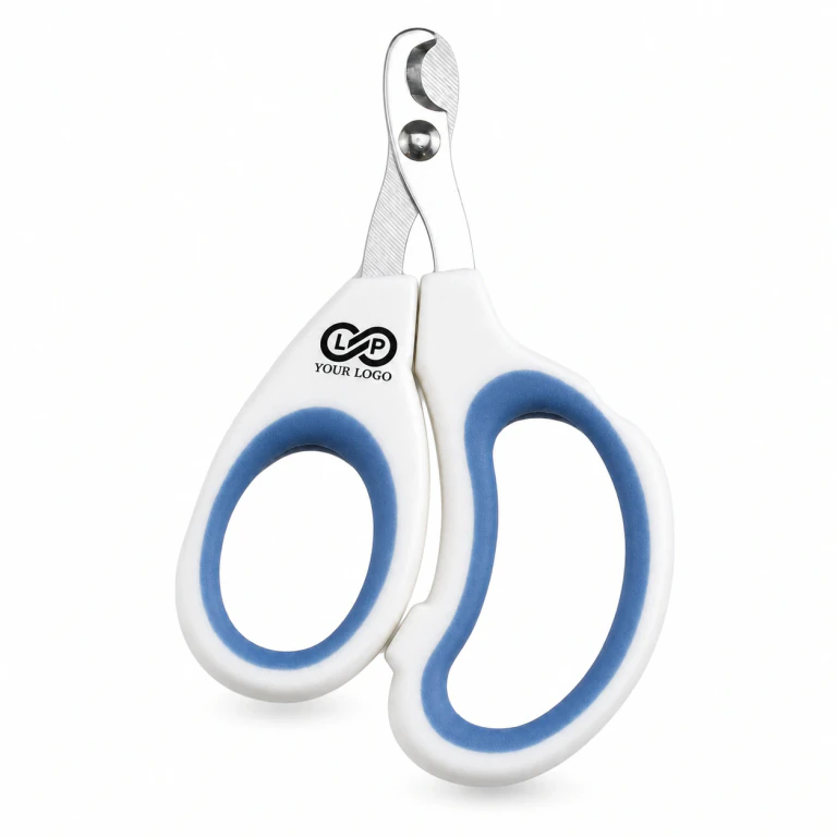 Stainless Steel Cat Nail Clippers Curved Blade Ergonomic Handle