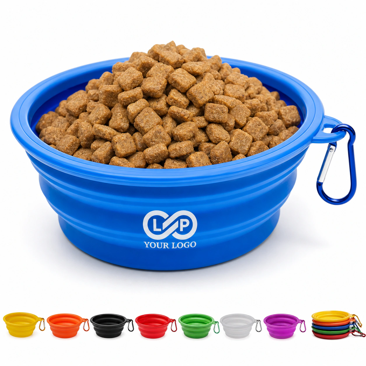 Foldable Portable Practical Outdoor TPE Pet Feeding Bowl