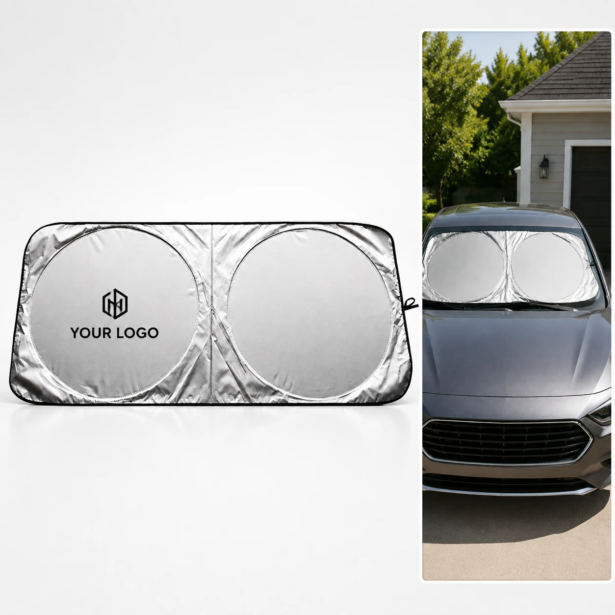 Folding Car Windshield Sunshade High Quality Portable Customizable