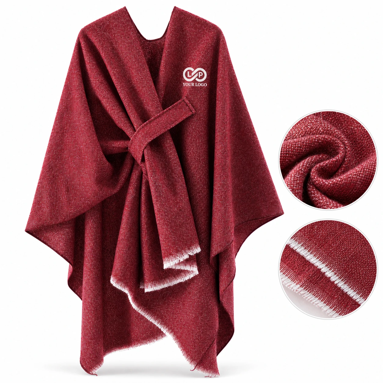 Women's Cold Weather Warm Elegant Poncho Scarf Wrap - Soft Polyester