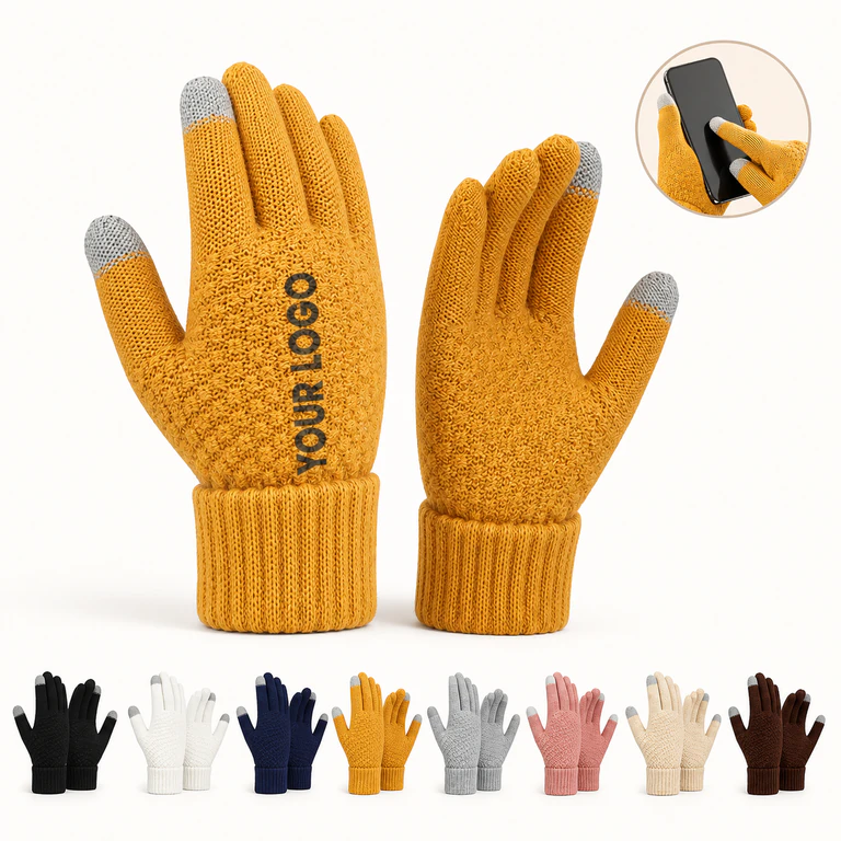 Upgraded Touch Screen Unisex Thermal Warm Winter Knit Gloves