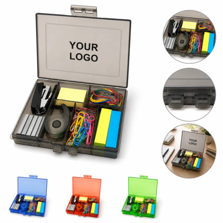 7-piece Travel Mini Business Office Study Stationery Set - Plastic