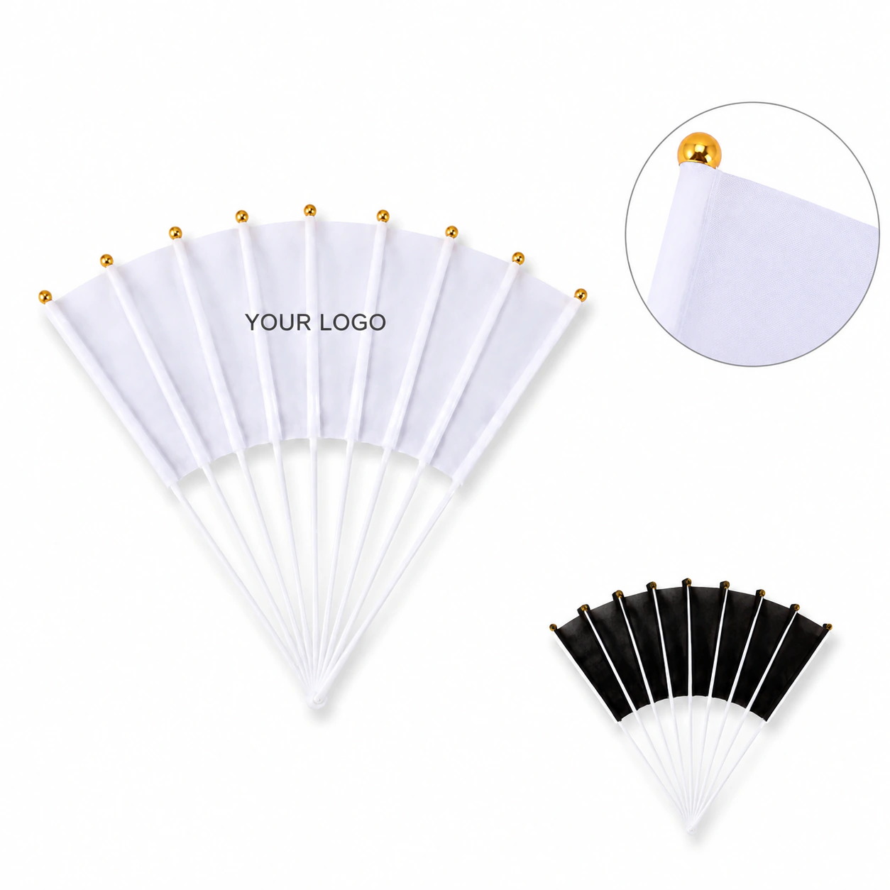 Outdoor Holiday Festival DIY Blank Hand Waving Garden Flags