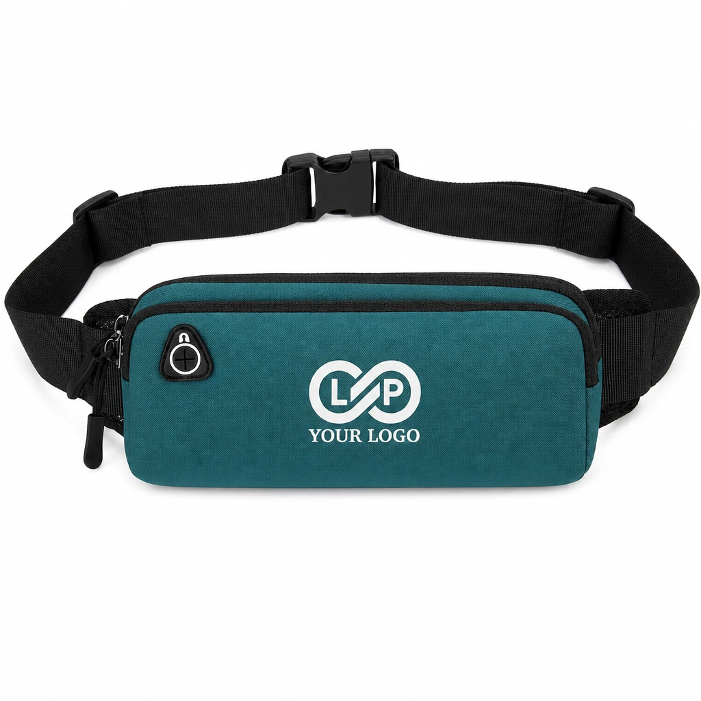 Waterproof Nylon Running Waist Bag with Adjustable Strap