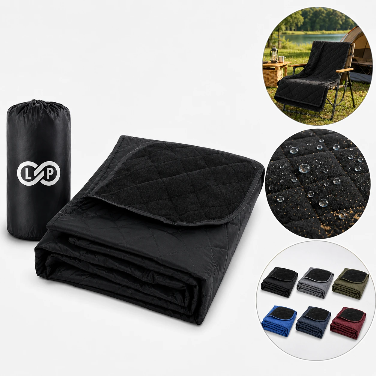 Outdoor Beach Hiking Stadium Park Waterproof Camping Blanket