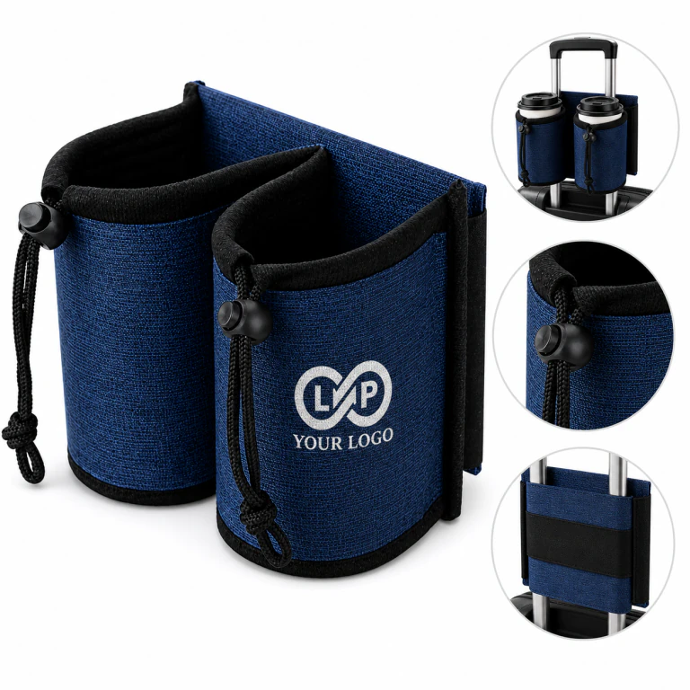 Luggage Travel Two-cup Holder Hands Free Drink Carrier