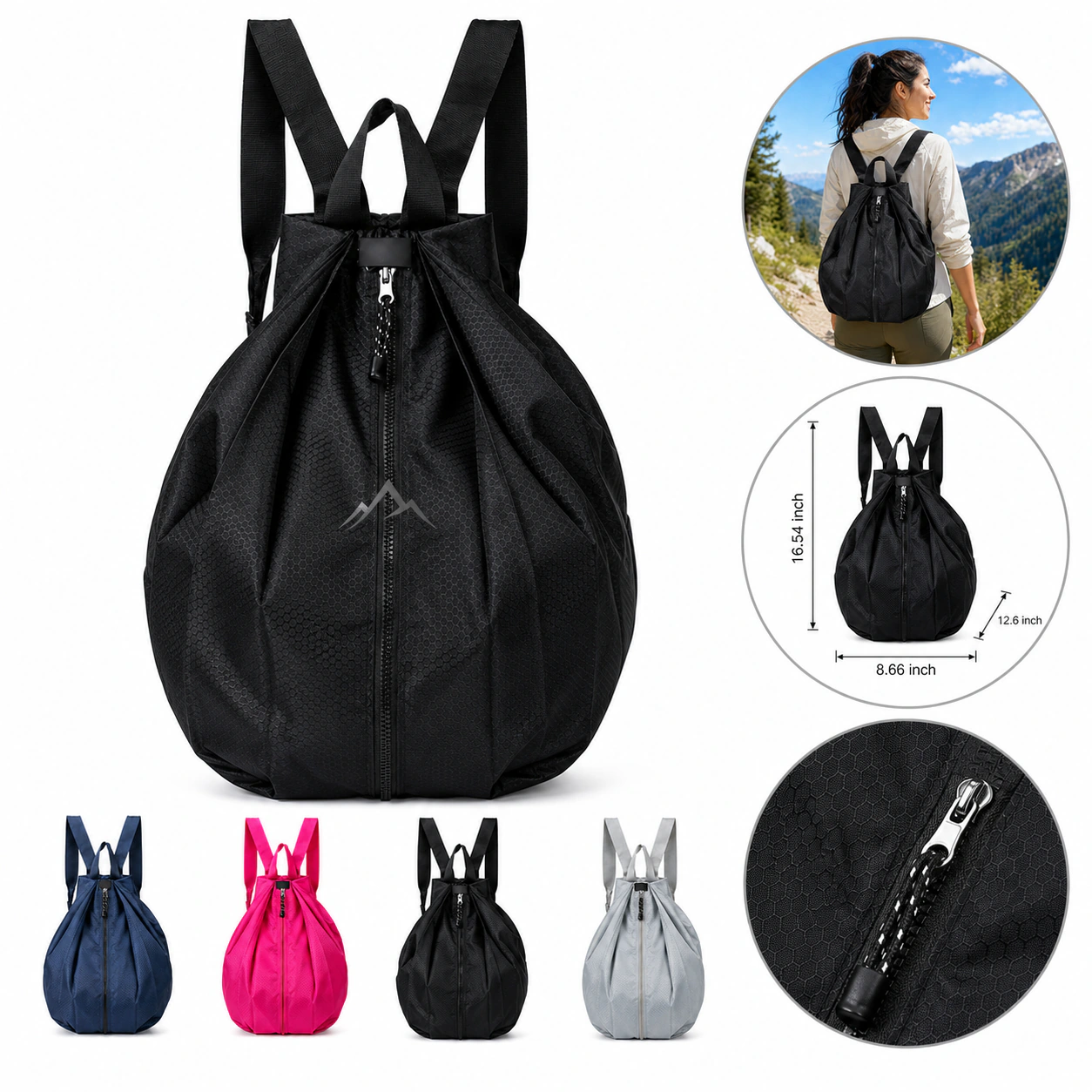 Outdoor Portable Waterproof Sports Travel Folding Nylon Backpack