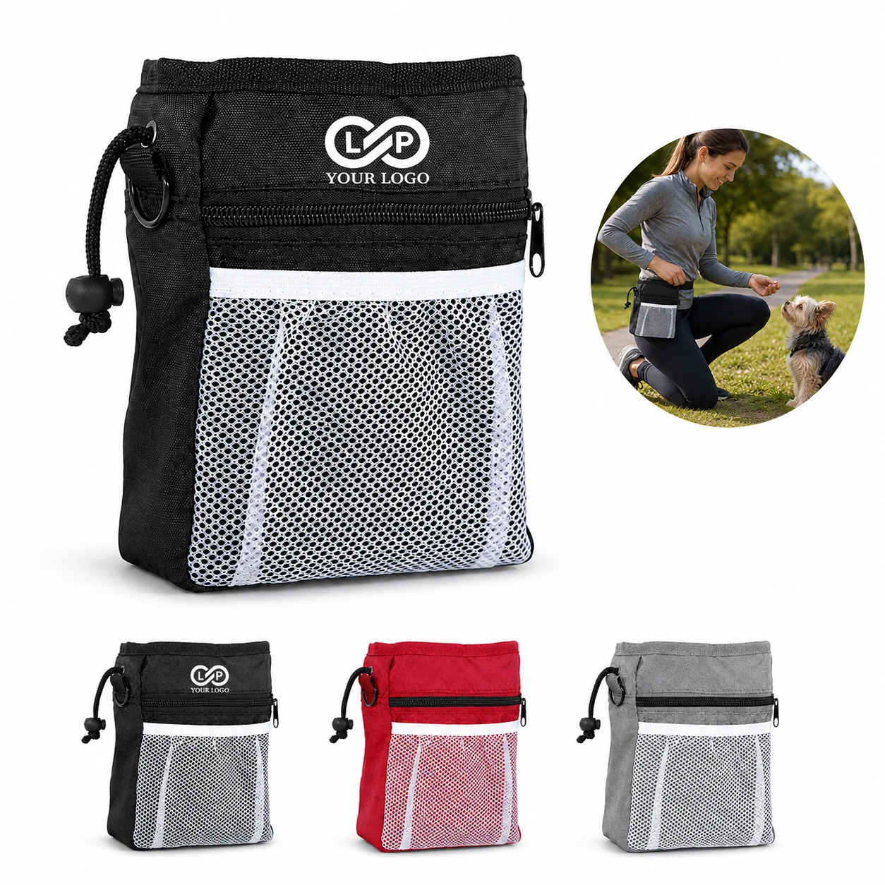 Portable Outdoor Training Dog Pet Snack Storage Bag