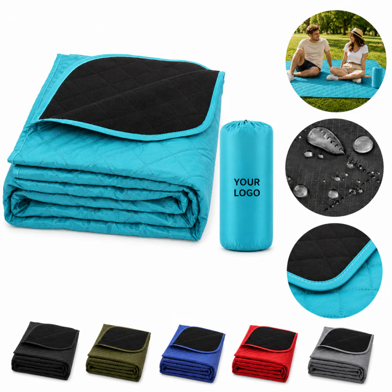 Waterproof Thick Portable Polyester Fleece Camping Picnic Blanket