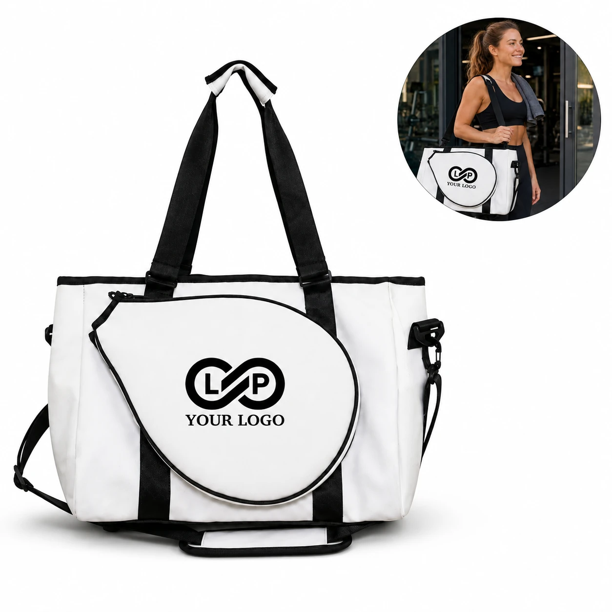 Fashion Large Fitness Travel Badminton Crossbody Sports Bag