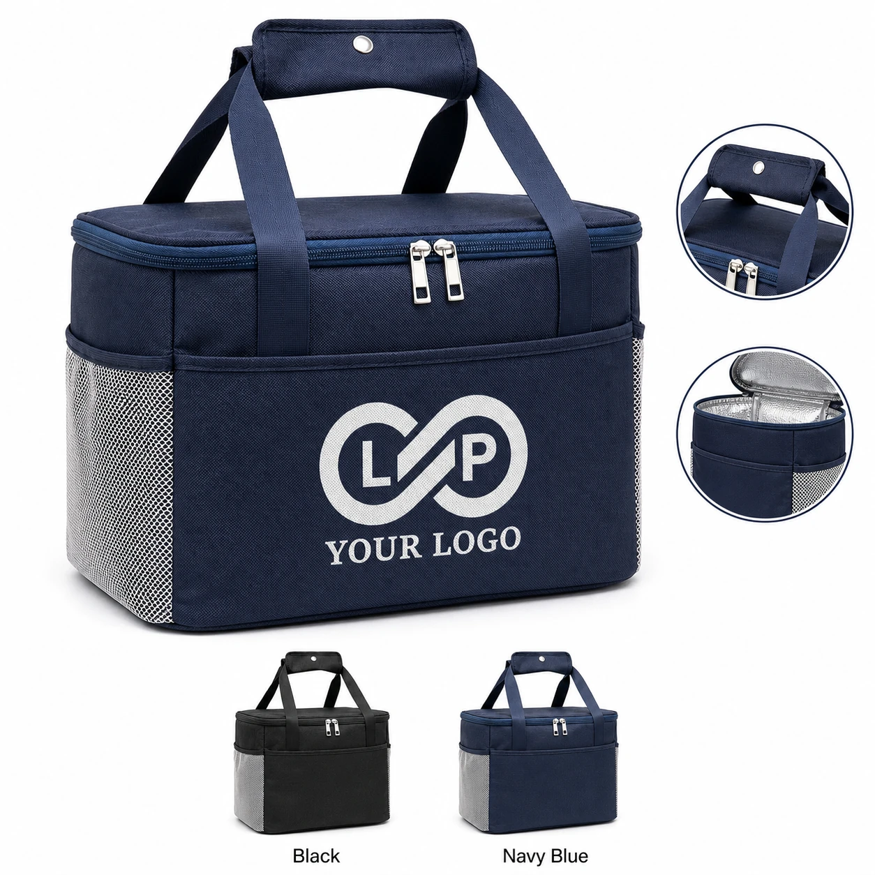 Large Collapsible Oxford Insulated Cooler Bag for Work Picnic