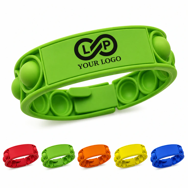 High-Quality Silicone Stress Relief Press Bubble Bracelet for Kids