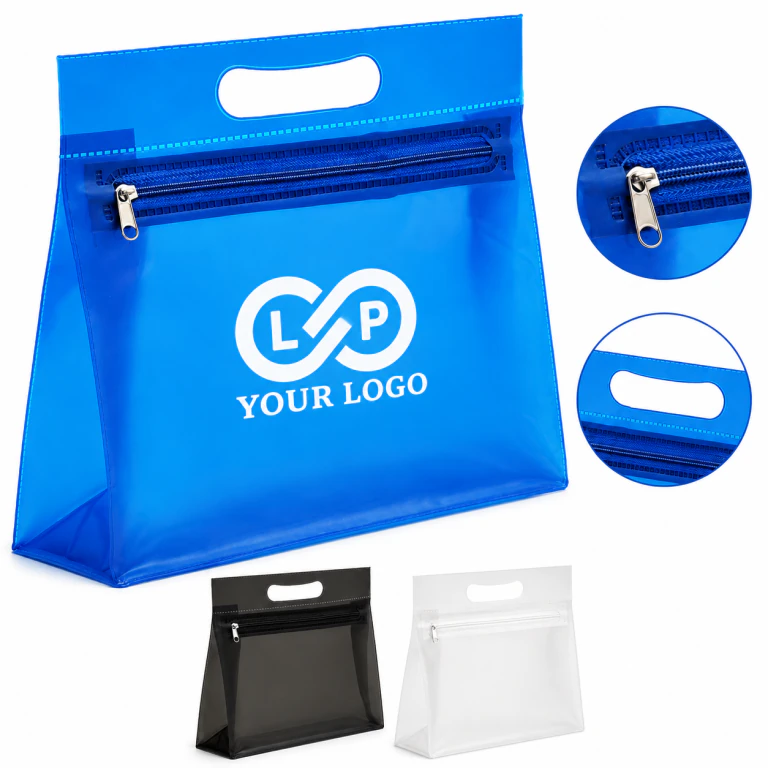 Large Clear Zipper Pouch PVC for School Office Organization