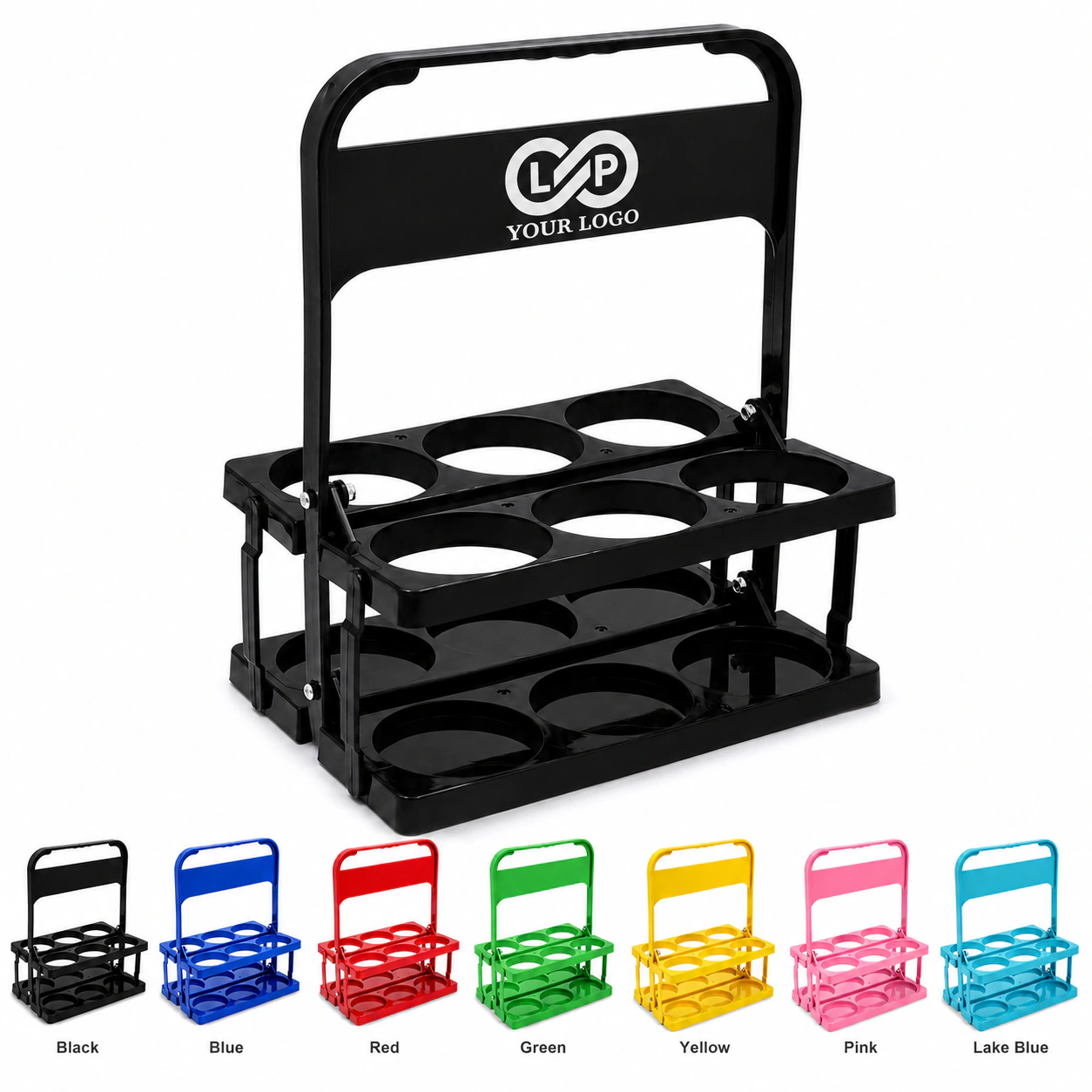 Multifunctional Foldable Beer Rack Beverage Basket with Handle