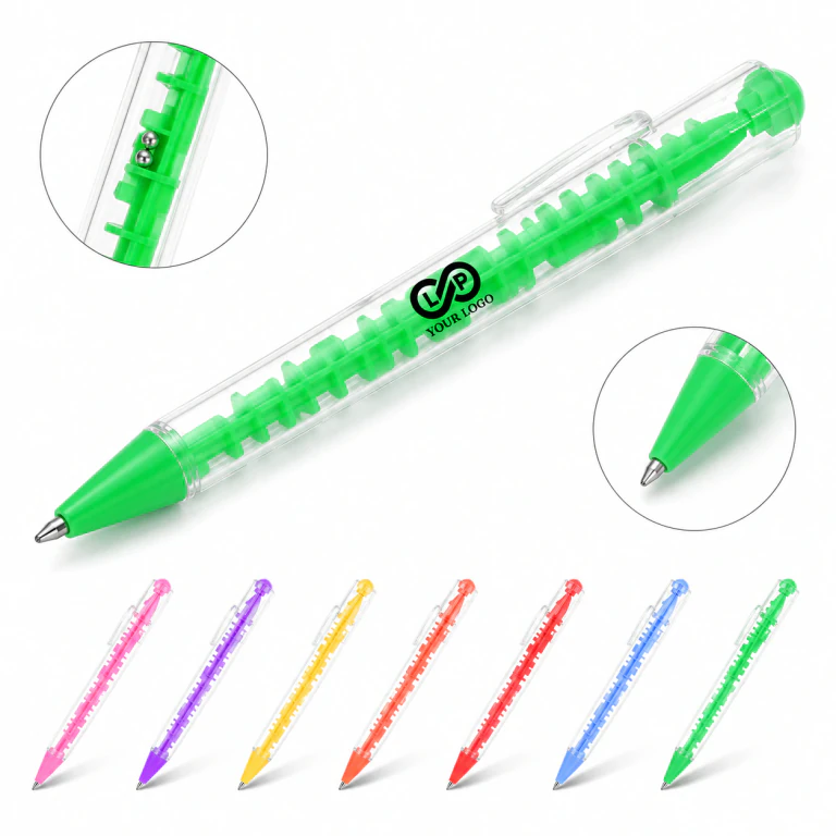 Stress Relief Maze Ballpoint Pen with Built-in Maze and 2 Balls