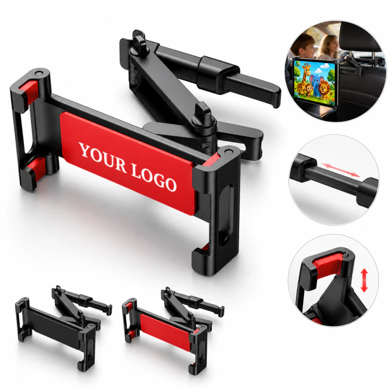 Car Shockproof Rotatable Retractable Tablet Phone Holder