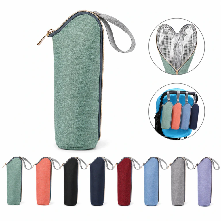 Waterproof Baby Milk Bottle Cooler Bag with Ice Pack Stroller Hanging