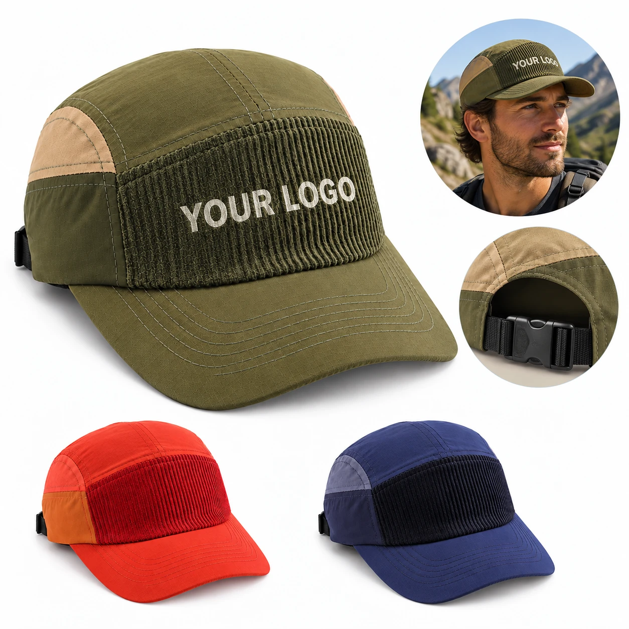Outdoor Sports Quick-Drying Waterproof Soft Top Baseball Cap