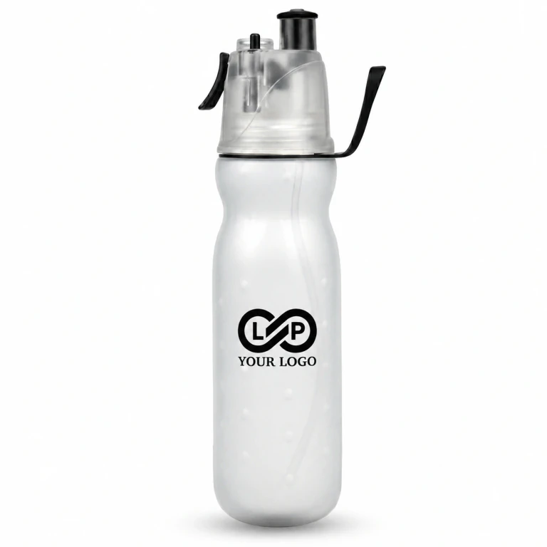 3in1 Leakproof Gym Cycling Keep Cool Misting Water Bottle