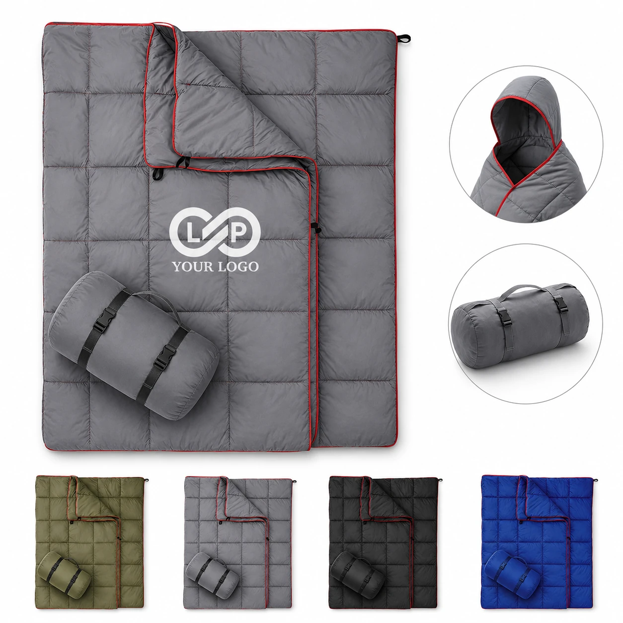 Multifunctional Portable Moisture-Proof Cotton Outdoor Blanket