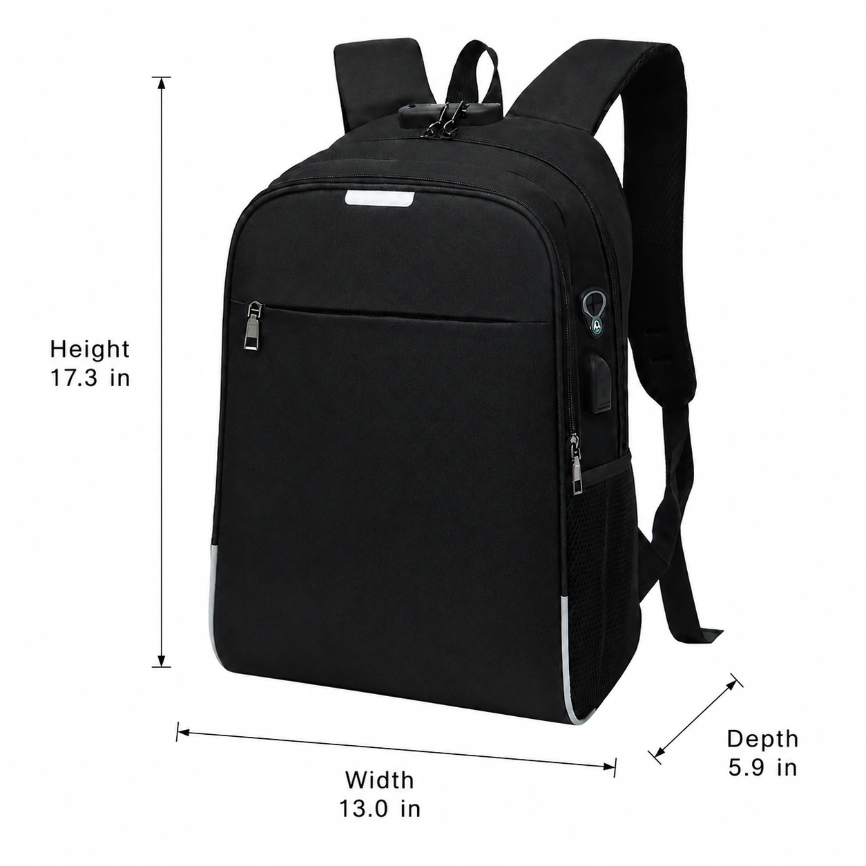 Anti Theft Travel Laptop Backpack with USB Charging Port