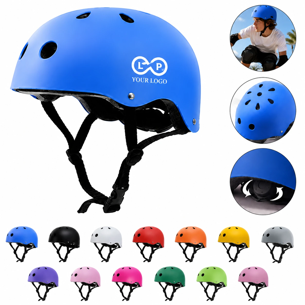 Multi-sport Light Safety Outdoor Skateboard Cycling Helmet