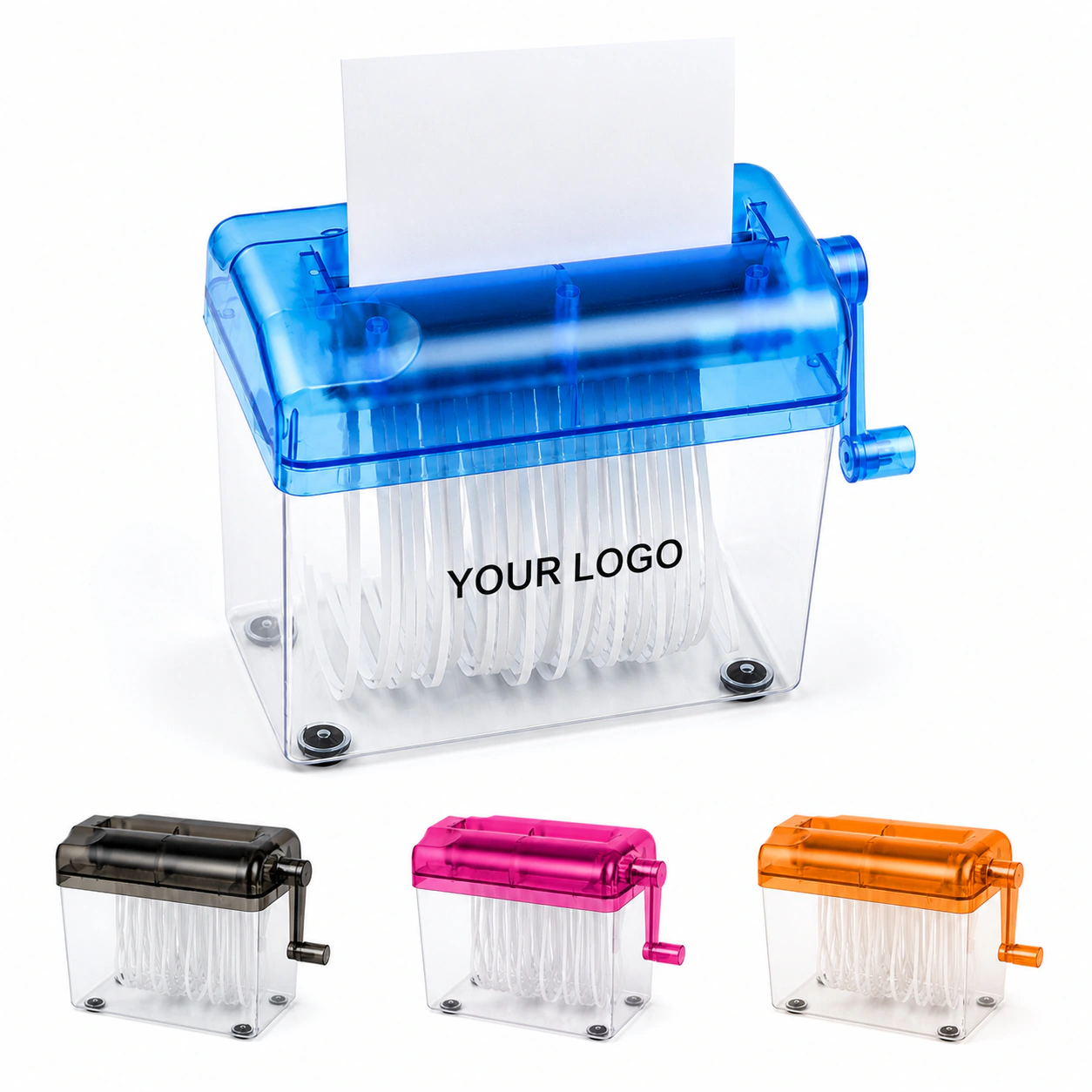 Mini Manual Plastic Paper Shredder for Home Office