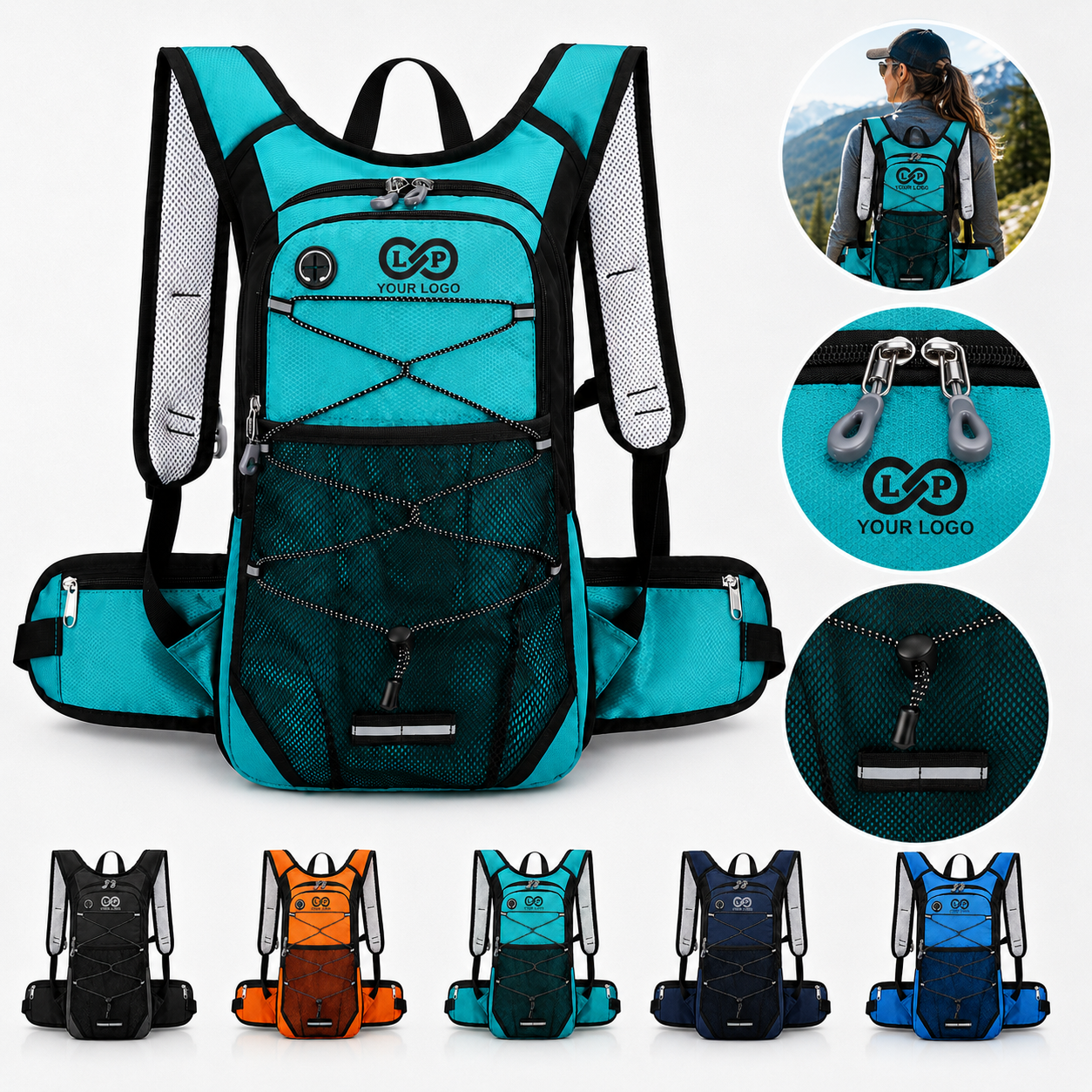 Unisex Lightweight Hydration Backpack for Cycling Hiking
