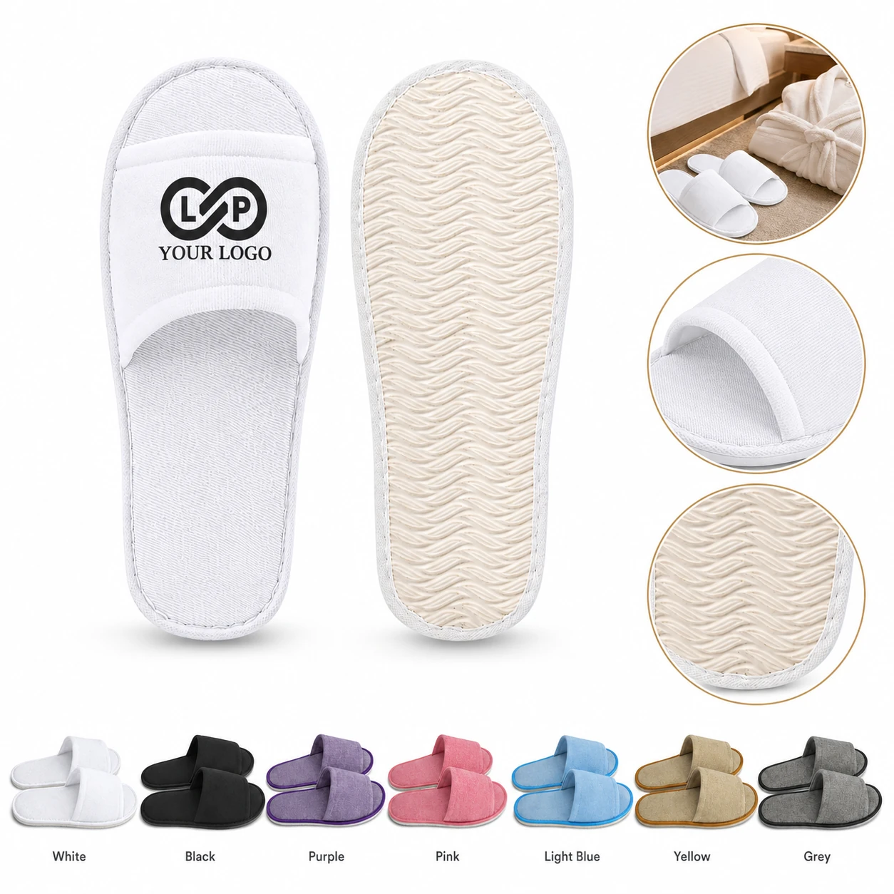 Comfortable Unisex Non-Slip Home Hotel Disposable Slippers