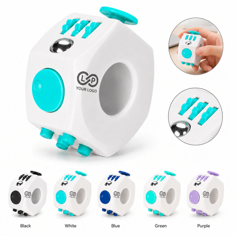 6 Sided Novel Office School Stress Relief Toy Fidget Cube