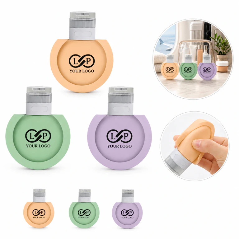 3PCS Silicone Squeeze Travel Toiletry Bottles Tsa Approved Leak Proof
