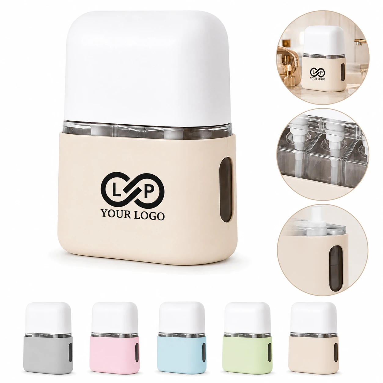 Travel Toiletries Shampoo Shower Gel Bottle Set