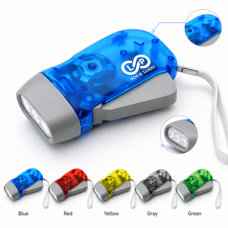 Emergency Hand Crank Flashlight LED for Camping Power Outages