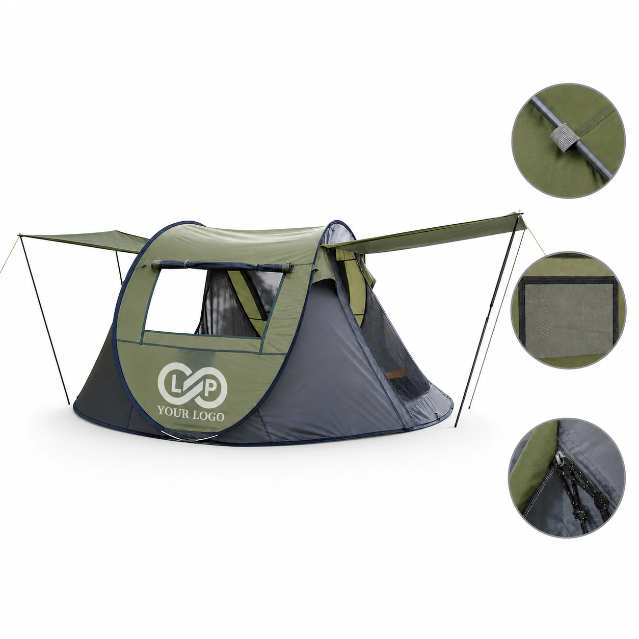 Automatic Pop-Up Waterproof Travel Camp Tent for 3-4 People