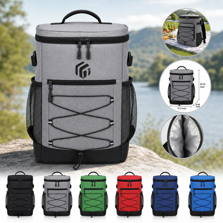 Oxford Cloth Insulated Backpack Cooler 20L Waterproof 15-Hour Cold