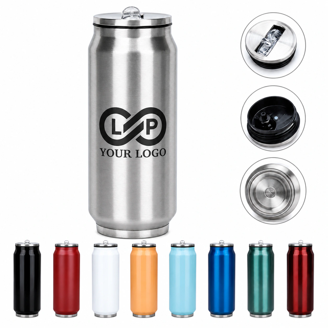 17oz Stainless Steel Vacuum Insulated Tumbler with Straw