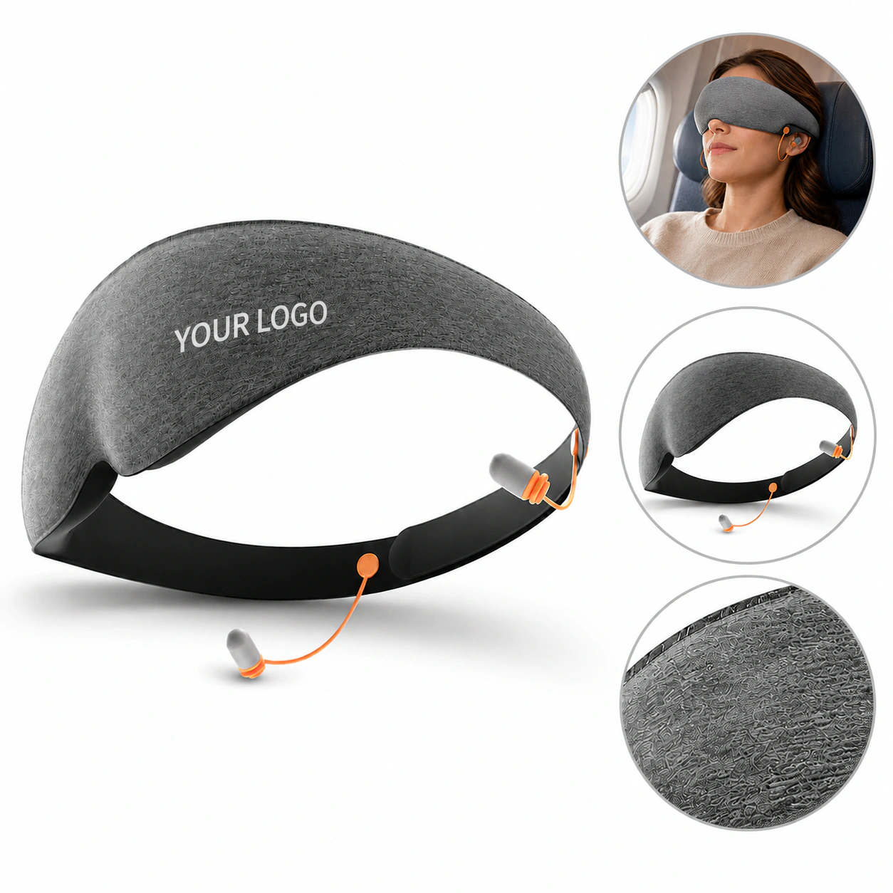Light-blocking Sleep Windproof Fatigue Relief Eye Mask with Foam