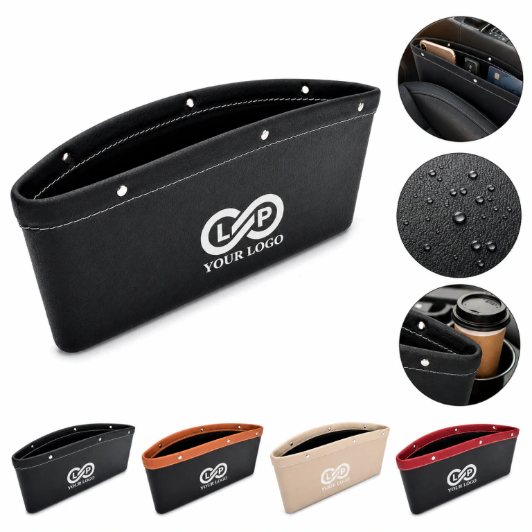 Car Seat Gap Storage Organizer with Cup Holder and Wireless Charging