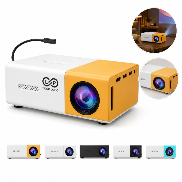 Mini Portable Smart Projector with WiFi Bluetooth 1080p HD Home