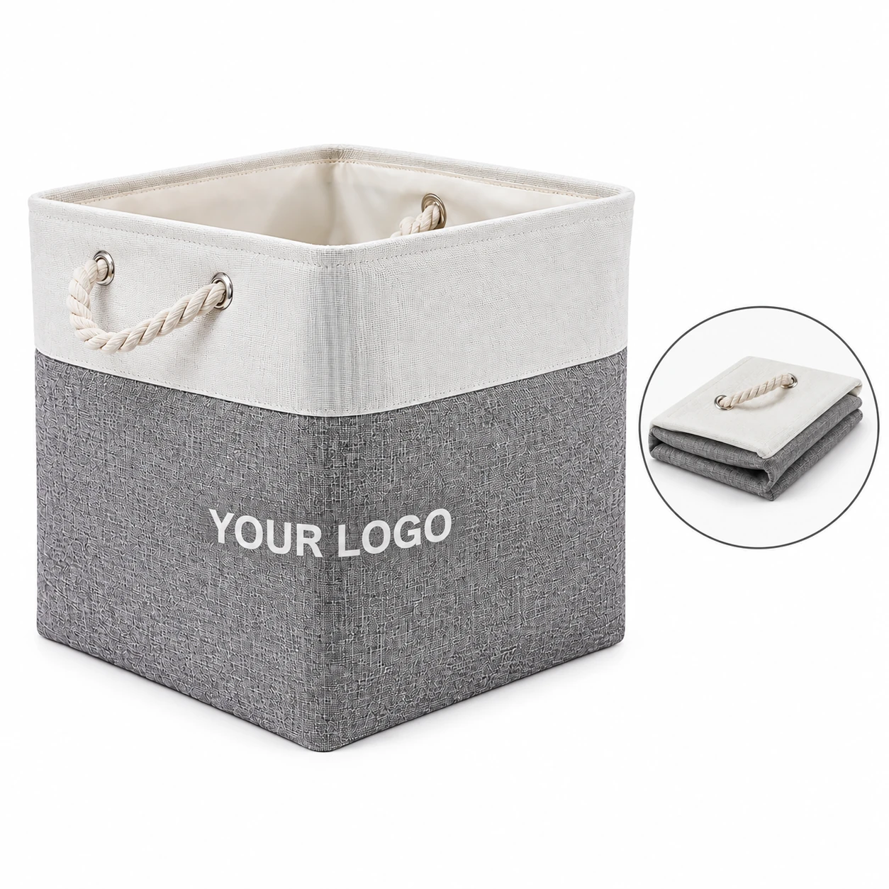 Multipurpose Large Capacity Foldable Storage Cube Basket