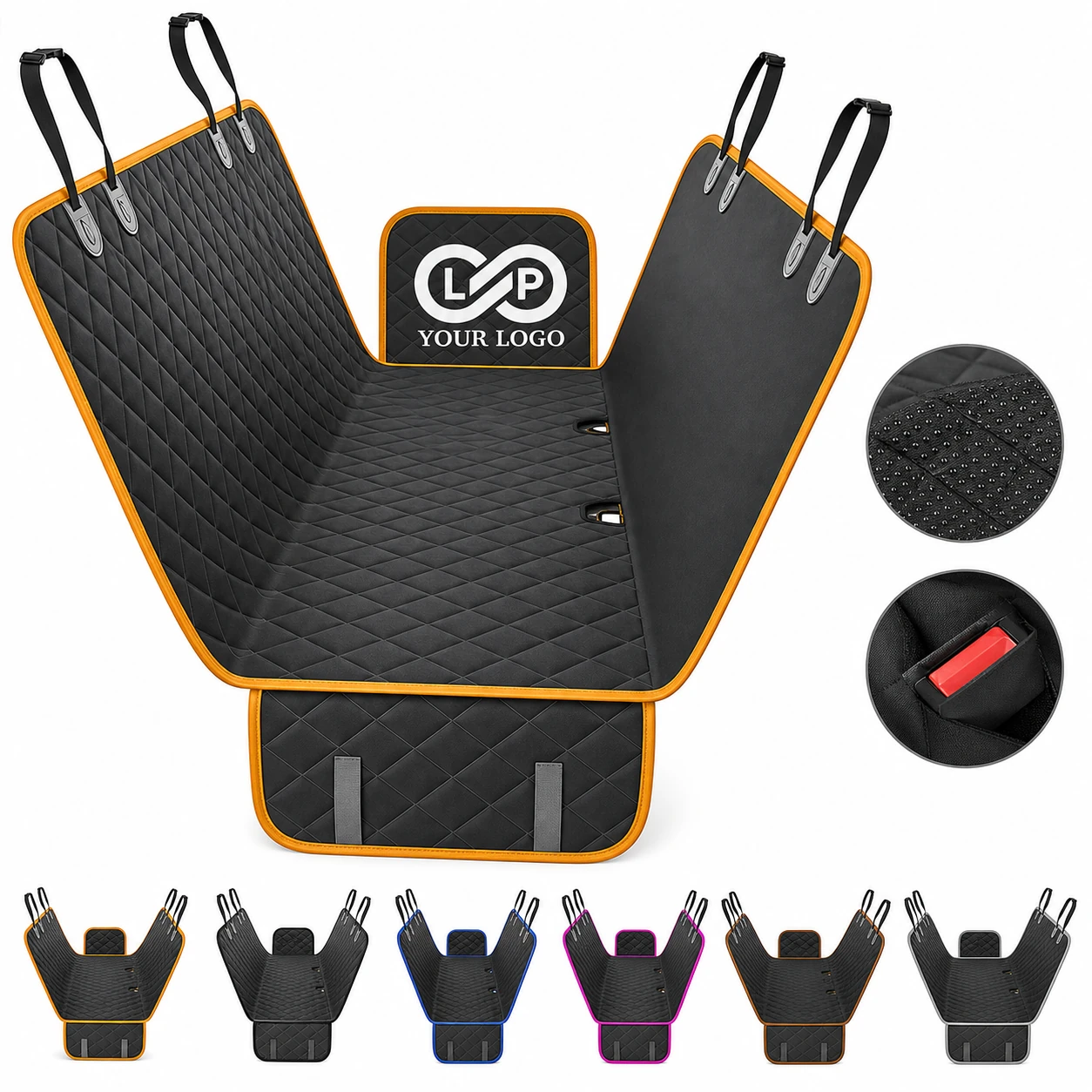 Non-slip Easy Clean Waterproof Auto Pet Back Seat Cover