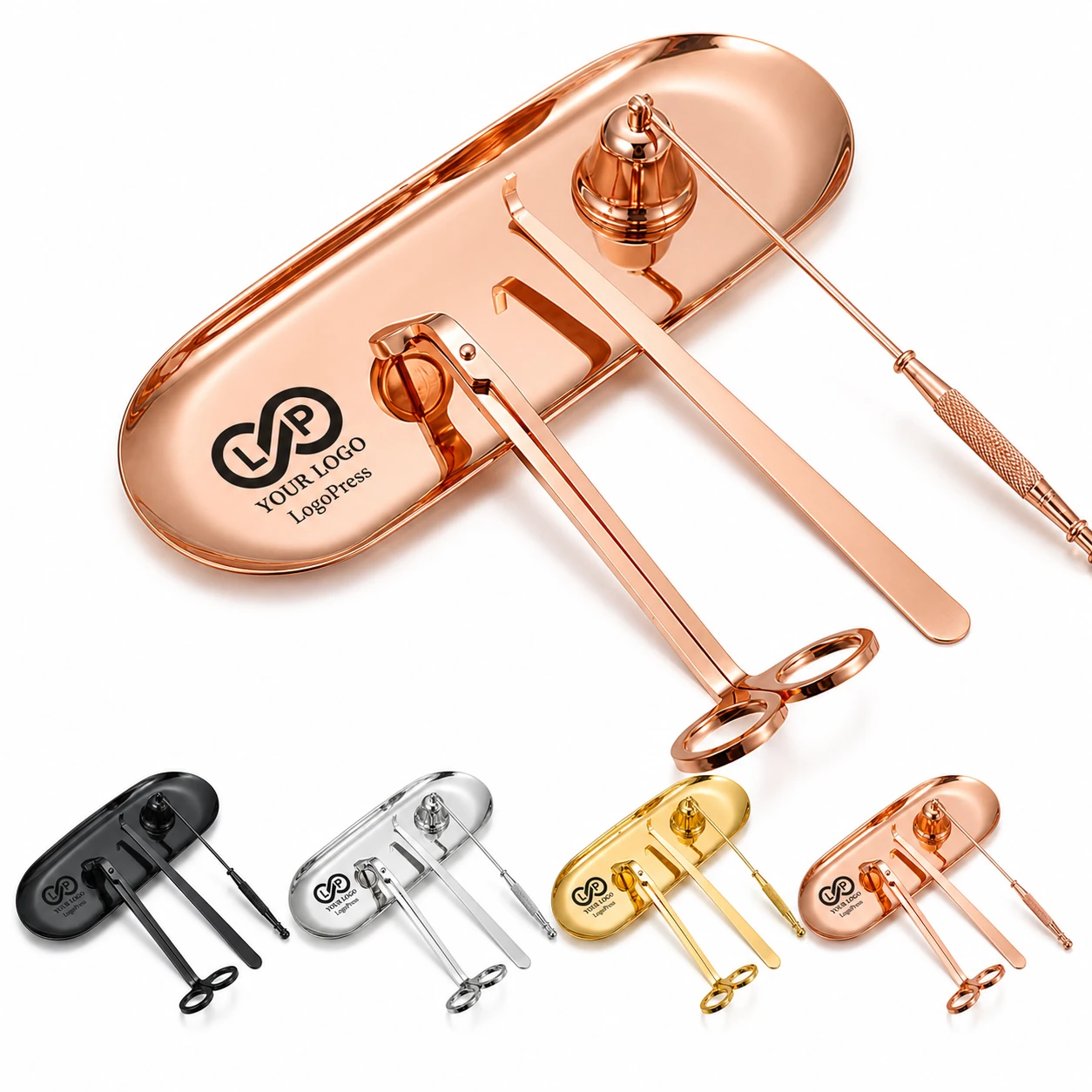 4 in 1 Gift Home Decor Snuffer Cutter Candle Accessory Set