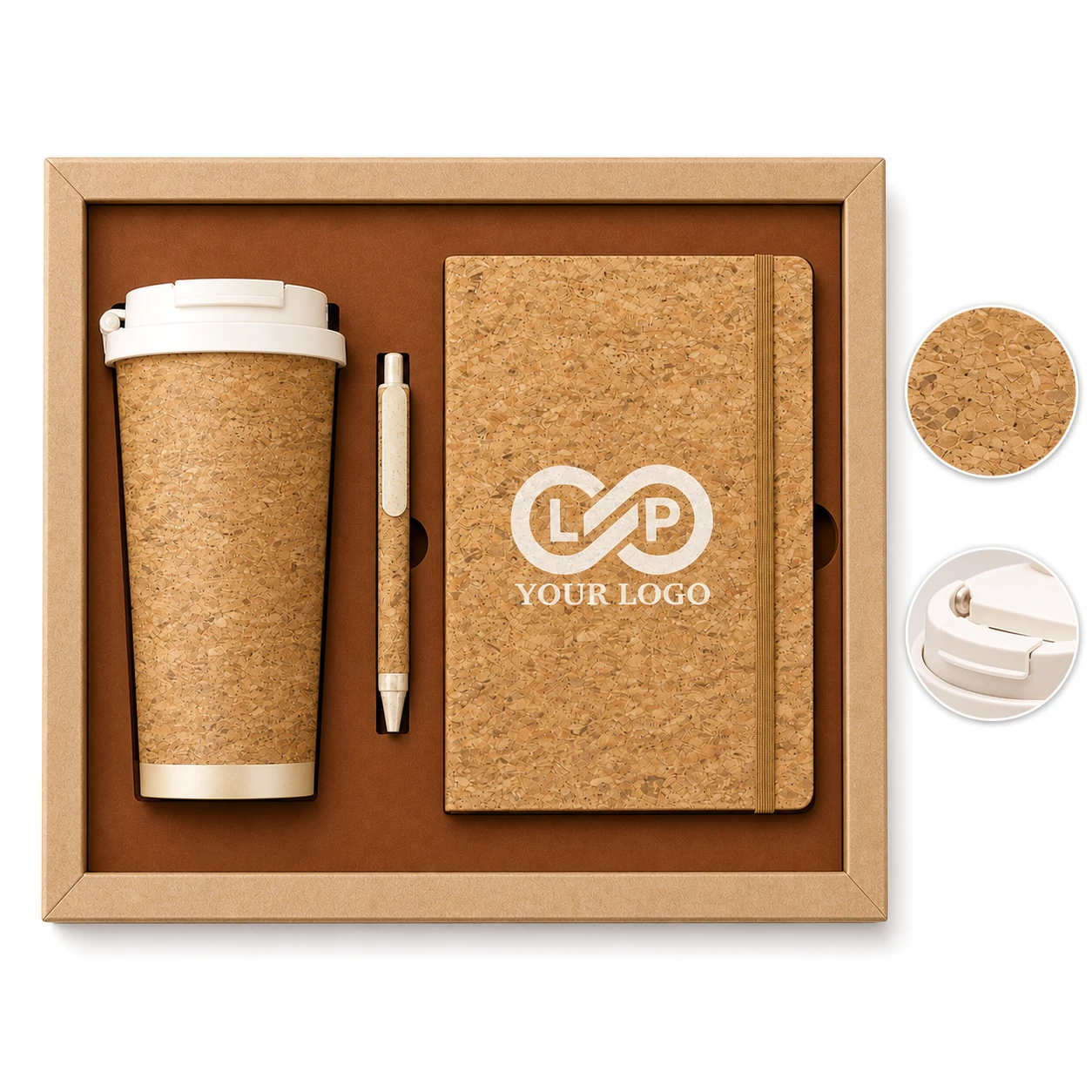 Eco-friendly Coffee Mug Notebook Pen Business Gift Set