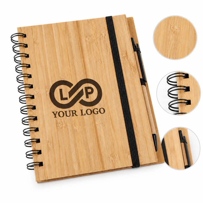 Eco-Friendly Portable Durable Bamboo Coil Notebook