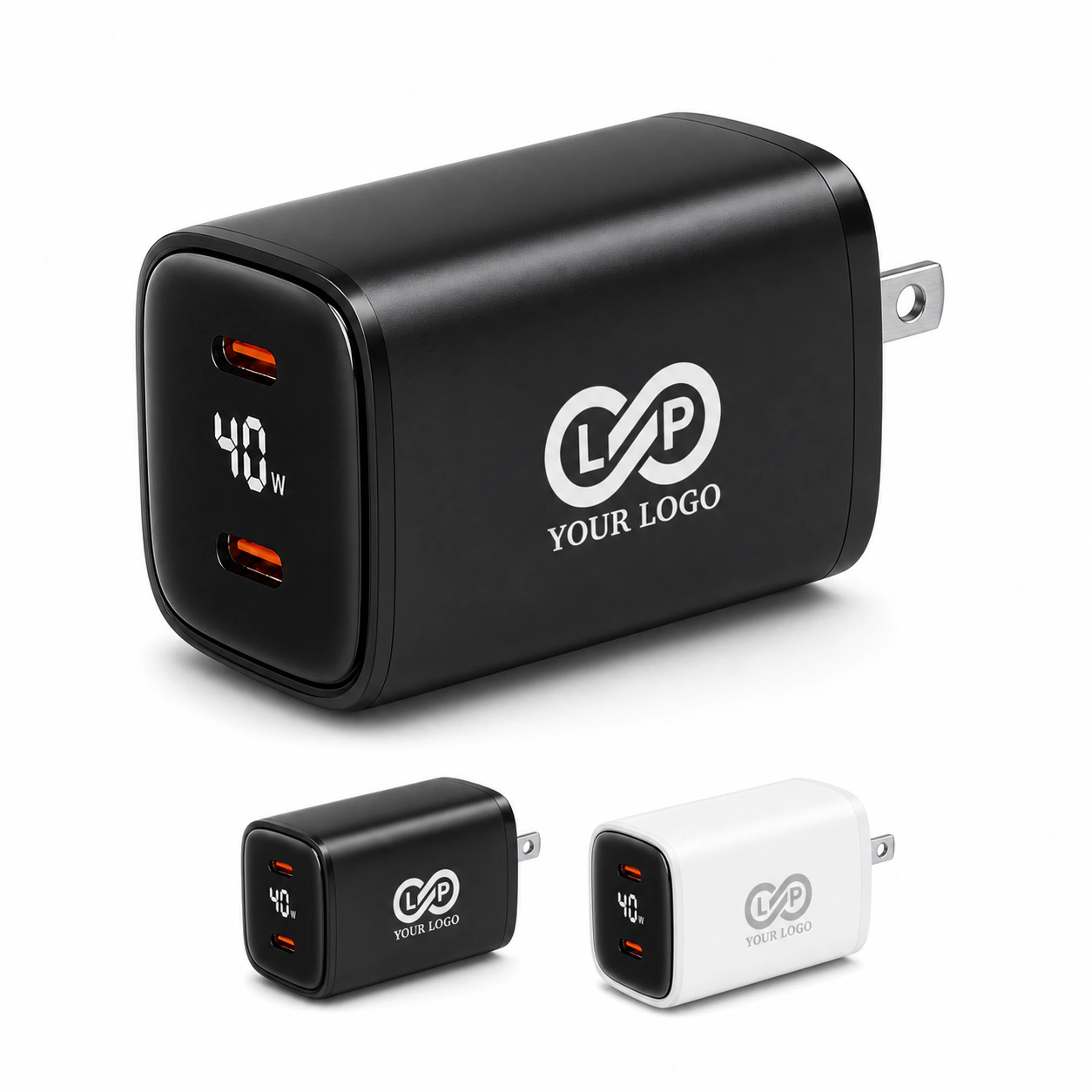 Portable 40W High Power USB-C Mobile Phone Wall Charger