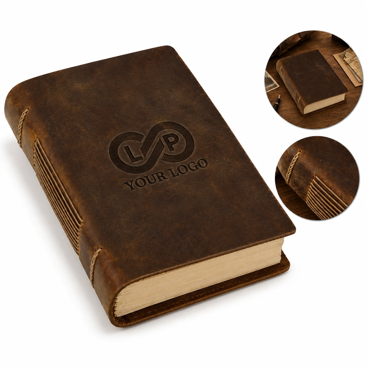 Handmade Leather Vintage Kraft Paper Journal Notebook