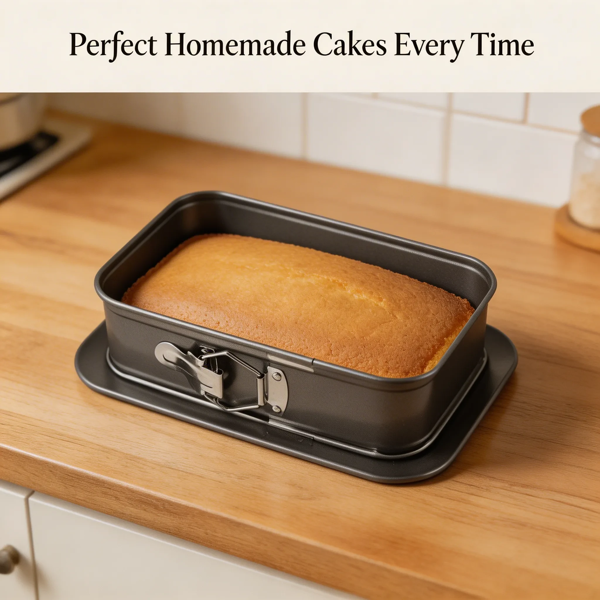 Rectangle Non-Stick Removable Springform Cheesecake Pan