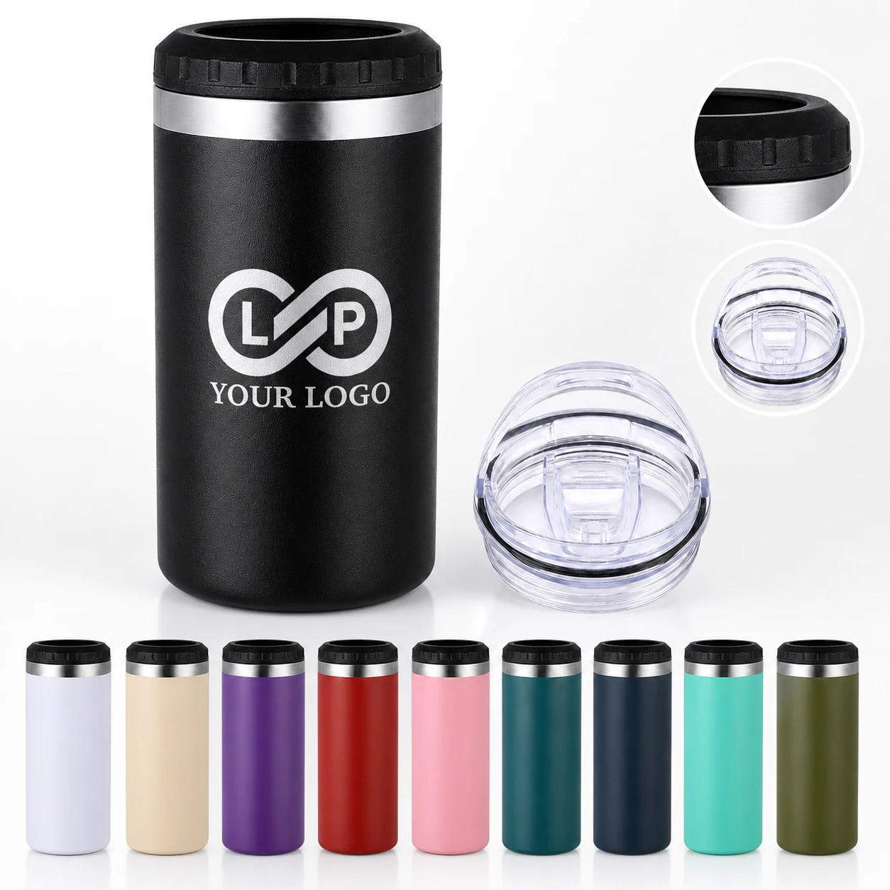 16oz Vacuum Insulated Stainless Steel Travel Mug with Leak-proof Lid