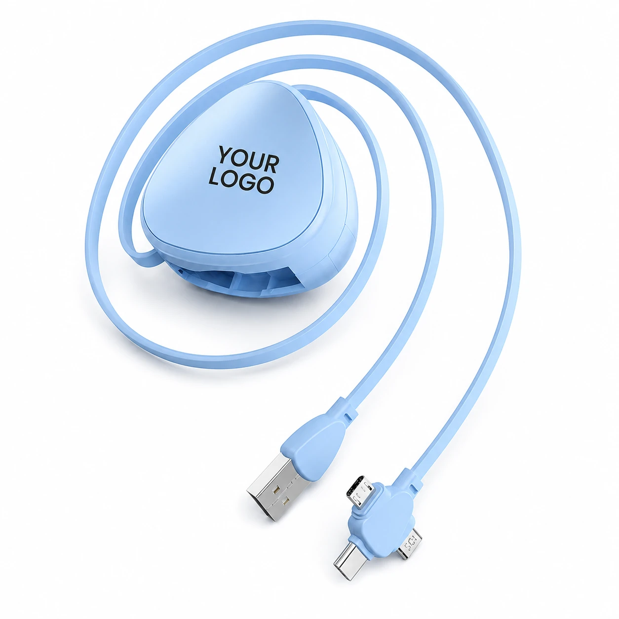 3 in 1 Retractable USB Cord Fast Multi Charging Cable with Phone Stand